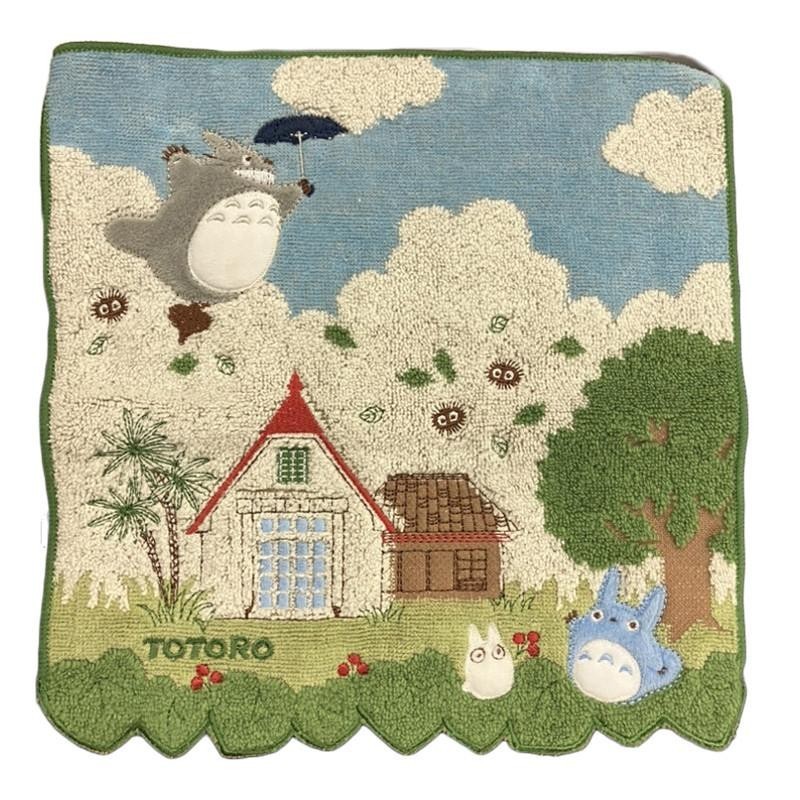 MON VOISIN TOTORO - Totoro dans le ciel - Mini Serviette 25x25cm 