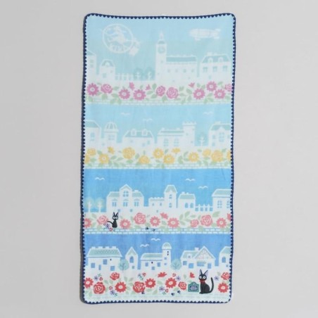 KIKI LA PETITE SORCIERE - Jiji ciel bleu de Koriko -Serviette 60x120cm 