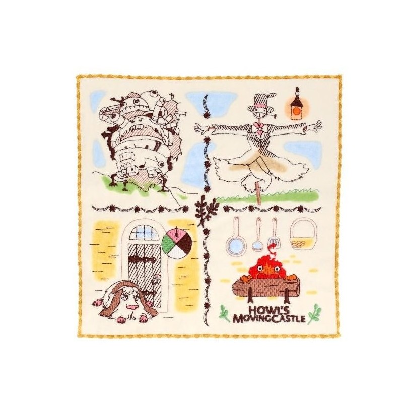 LE CHATEAU AMBULANT - Habitants du château - Mini Serviette 25x25cm 