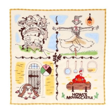 LE CHATEAU AMBULANT - Habitants du château - Mini Serviette 25x25cm 