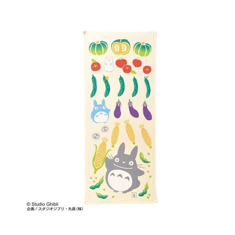 MON VOISIN TOTORO - Totoro Légumes d'été - Serviette Imabari 34x80cm 