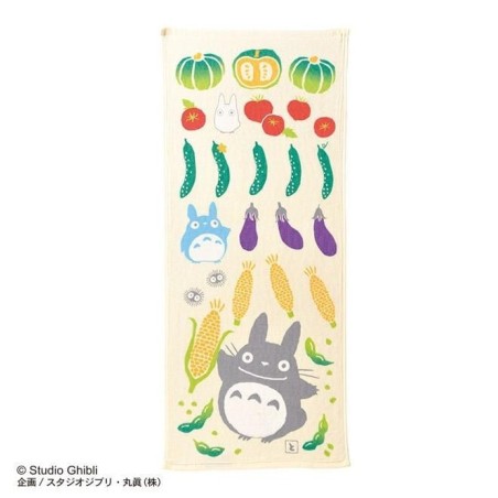 MON VOISIN TOTORO - Totoro Légumes d'été - Serviette Imabari 34x80cm 