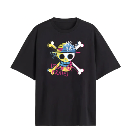 ONE PIECE - Straw Hat Pirate - T-Shirt Homme (L) 