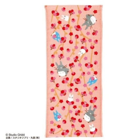 MON VOISIN TOTORO - Fleur de Prunier - Serviette Imabari 34x80cm 