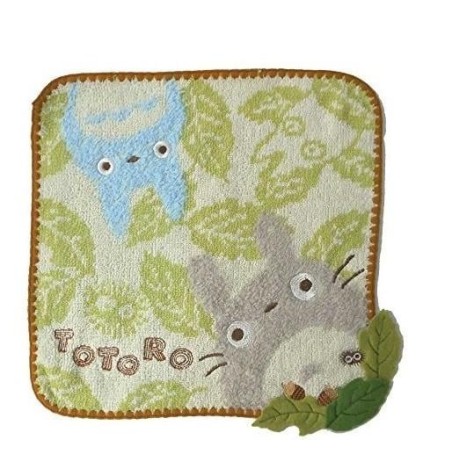 MON VOISIN TOTORO - Feuille de Chêne - Mini Serviette 25x25cm 