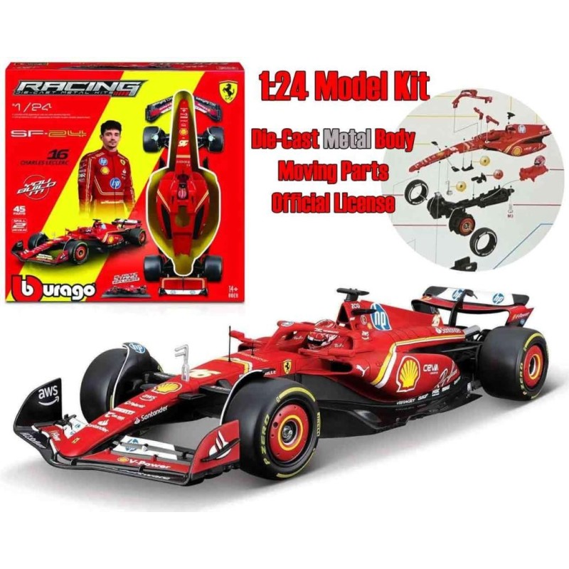 FORMULA 1 - F1 Ferrari Sf-24 - N.16 Charles Leclerc - Model Kit 1/24 