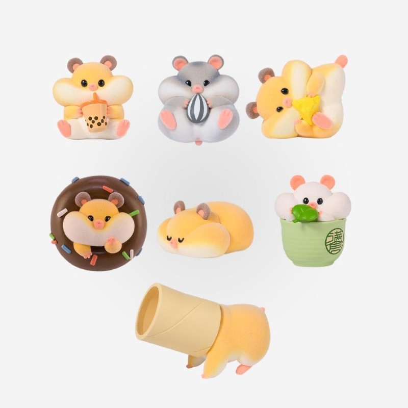 FLOCKING RICH HAMSTER - Hamster's Daily life - 4-7cm 