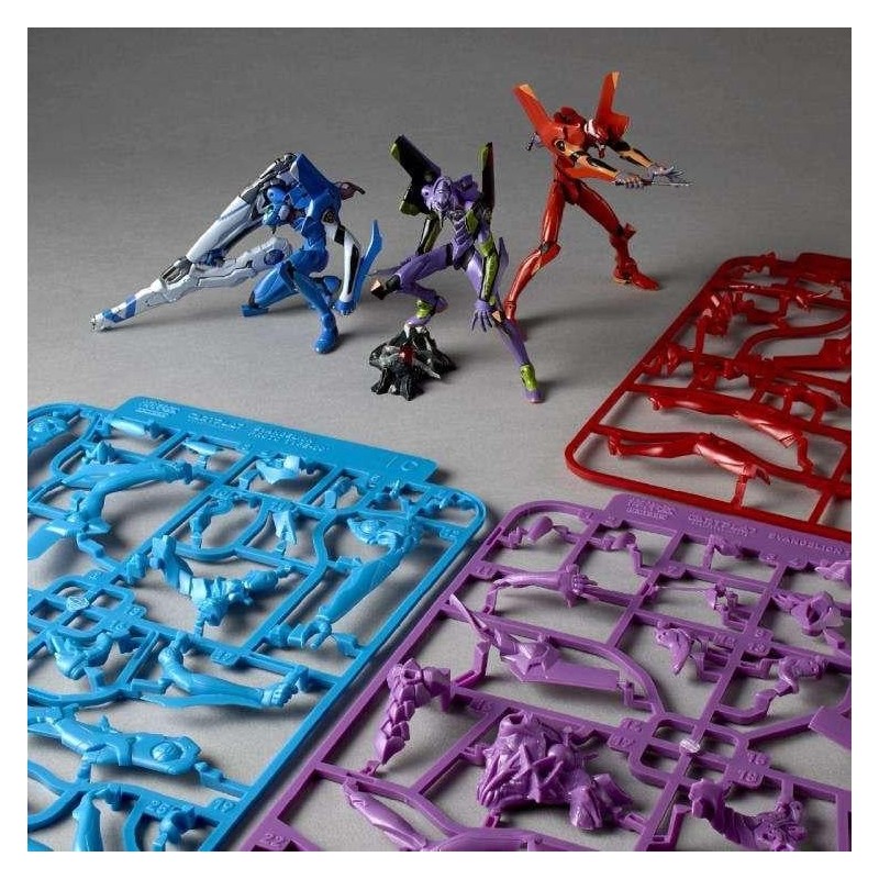 EVANGELION - Unit-01 / Unit-02 / Prototype-00 - Model Kit Artpla 12cm 