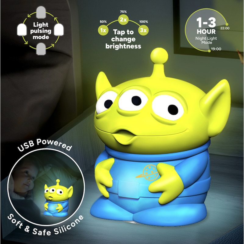 TOY STORY - Alien - Lampe Décorative 'SquishyGlo' Rechargeable 