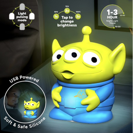 TOY STORY - Alien - Lampe Décorative 'SquishyGlo' Rechargeable 