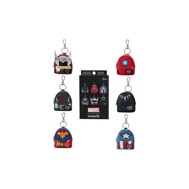 MARVEL  - Mini Backpack Bag Charm Loungefly Mystery Box 