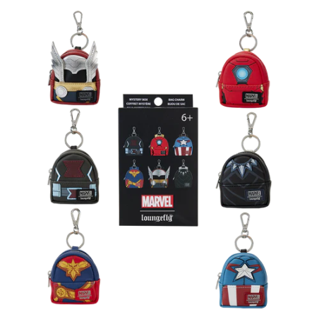 MARVEL  - Mini Backpack Bag Charm Loungefly Mystery Box 