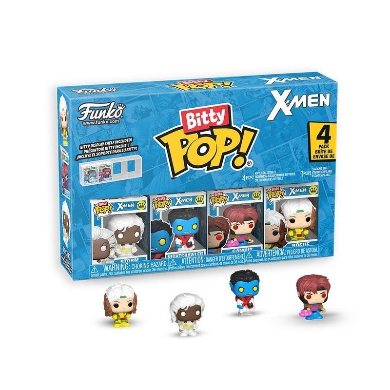 X-MEN - Bitty Pop 4 Pack 2.5cm - Gambit avec Chase 