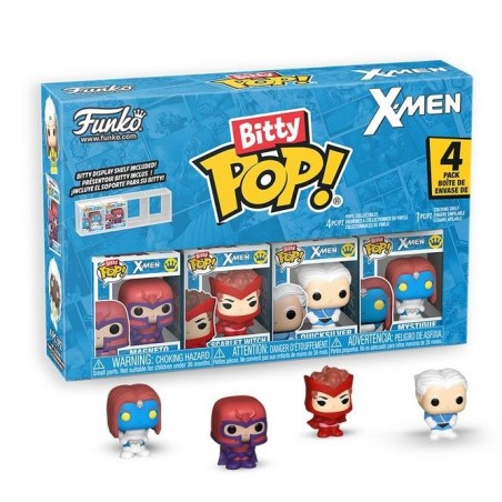 X-MEN - Bitty Pop 4 Pack 2.5cm - Magneto avec Chase 