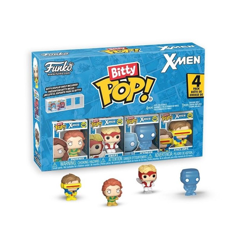 X-MEN - Bitty Pop 4 Pack 2.5cm - Jean Grey avec Chase 