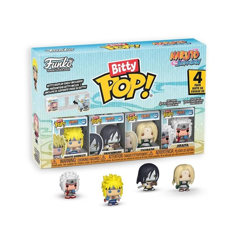 NARUTO SHIPPUDEN - Bitty Pop 4 Pack 2.5cm - Team 2 