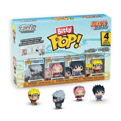 NARUTO SHIPPUDEN - Bitty Pop 4 Pack 2.5cm - Team 7 avec Chase 