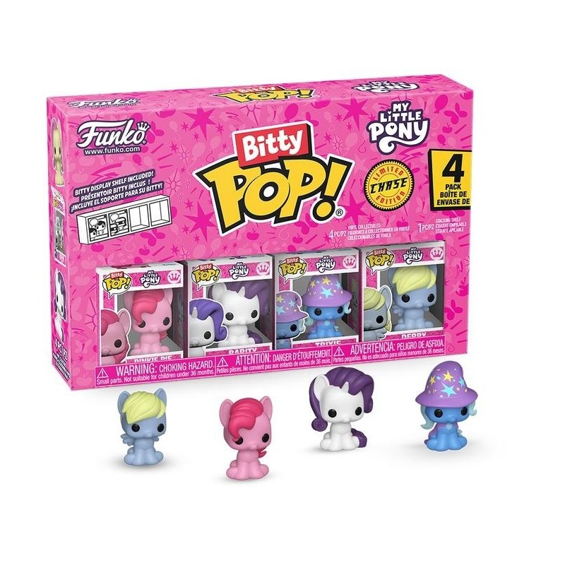 MY LITTLE PONNY - Bitty Pop 4 Pack 2.5cm - Pinkie Pie avec Chase 