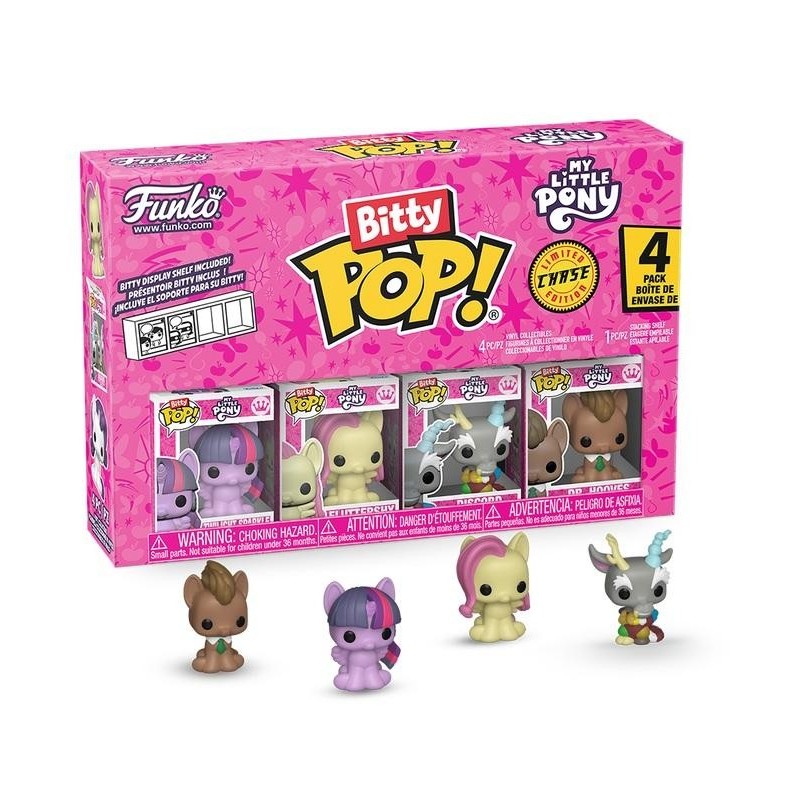 MY LITTLE PONNY - Bitty Pop 4 Pack 2.5cm - Twilight Sparkle avec Chase 