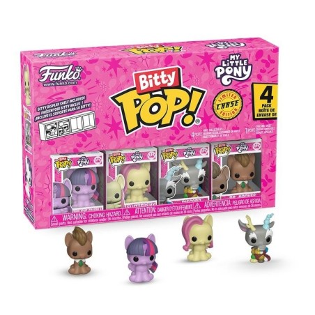 MY LITTLE PONNY - Bitty Pop 4 Pack 2.5cm - Twilight Sparkle avec Chase 