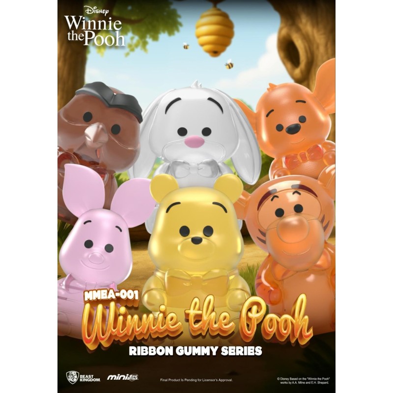 WINNIE L'OURSON - Ribbon Gummy Series -Set 24 Figurine Blind Box 3.5cm 