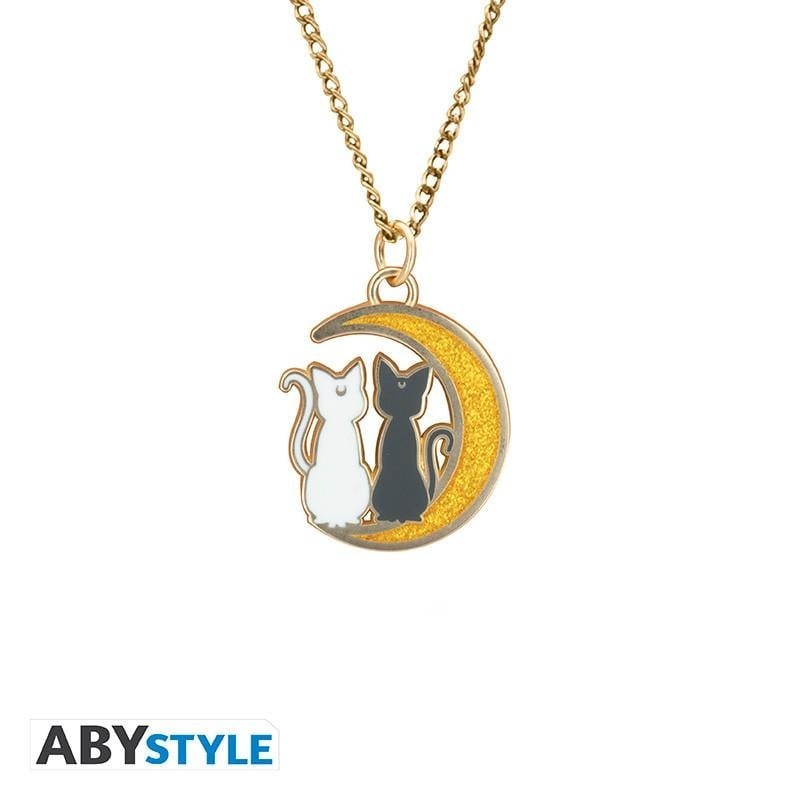 SAILOR MOON - Chats sur la lune - Collier avec pendentif 