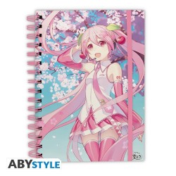 HATSUNE MIKU - Fleurs de Cerisier - Cahier A5 Spiral 