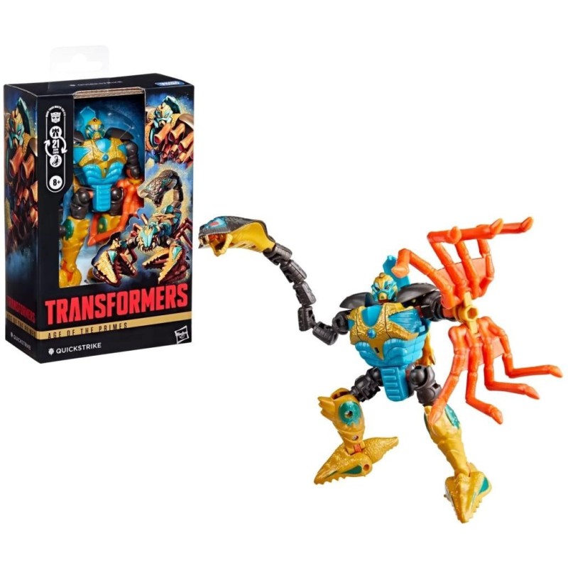 TRANSFORMERS - Quickstrike - Figurine Age of the Primes Deluxe 14cm 