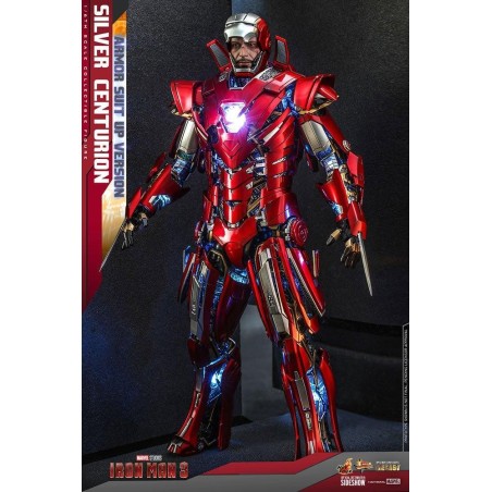 MARVEL - Iron Man 3 Silver Centurion - Figurine Movie Masterpiece 56cm 