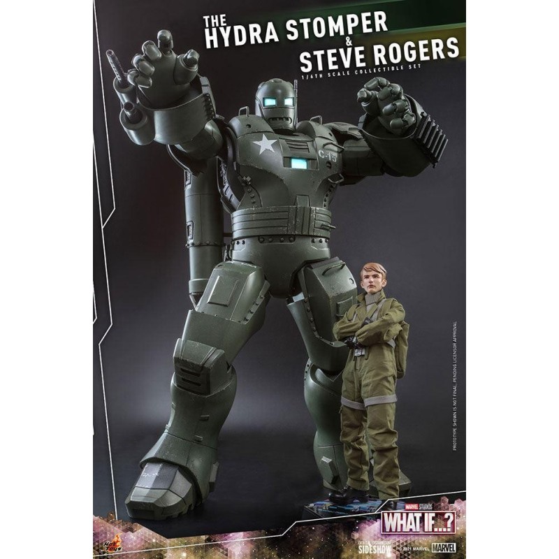 MARVEL - Hydra Stomper & Steve Rogers (What if...?) - Statuettes 56cm 
