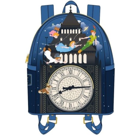DISNEY - Peter Pan Glow Clock - Sac à dos LoungeFly '23x28x10cm' 