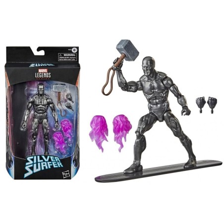 MARVEL - Silver Surfer & Mjolnir - Figurine Marvel Legends Series 15cm 