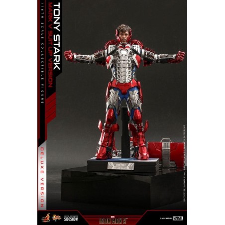 MARVEL - Tony Stark (Mark V Suit Up) Deluxe - Statuette articulée 31cm 