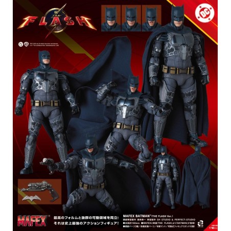 BATMAN - Figurine MAFEX Batman The Flash Ver. - 16cm 