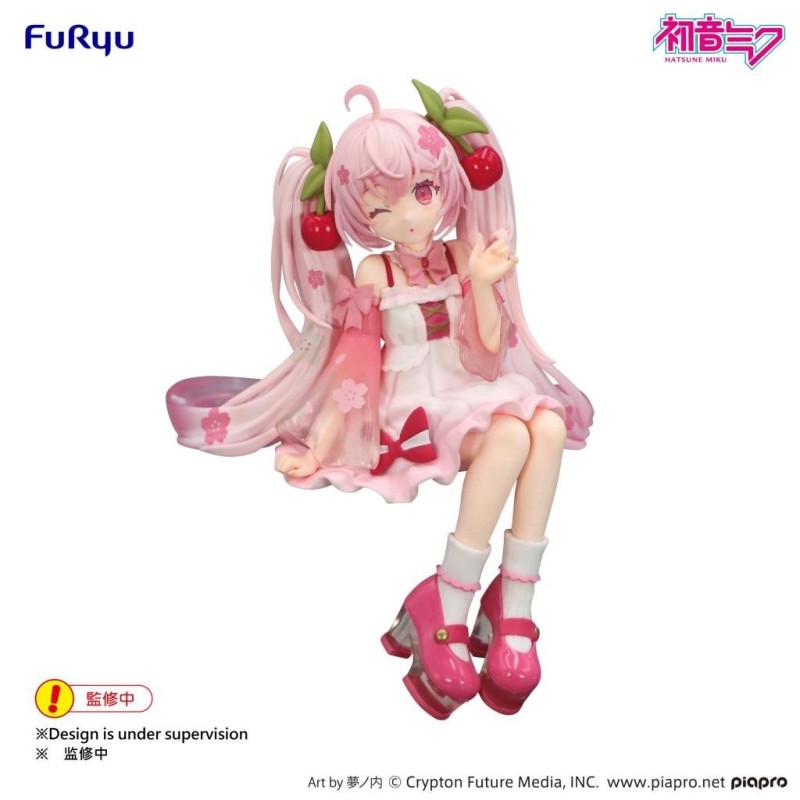 HATSUNE MIKU - Sakura Miku 2025 "Wink" - Statuette Noodle Stopper 14cm 