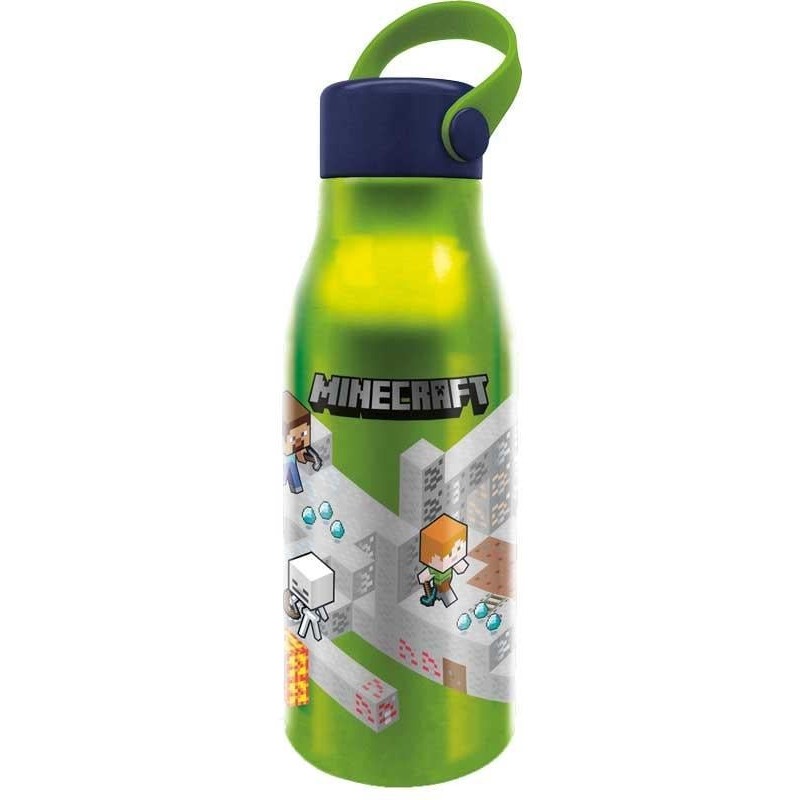MINECRAFT - Aluminium Bottle with Handle 760ml 