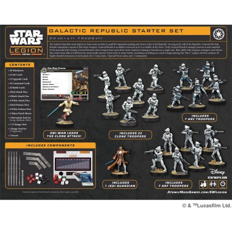SWL GALACTIC REPUBLIC STARTER SET VF et VO (BASE)