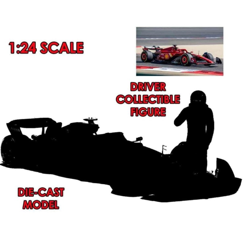 FORMULA 1 - F1 Ferrari Sf-24 avec Leclerc - Model Kit 1/24 