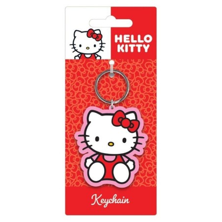 HELLO KITTY - Rose - Porte-clés en Caoutchou 