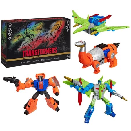 TRANSFORMERS - Dinobot Swoop & Sludge - Fig. Age of the Primes 21.5cm 