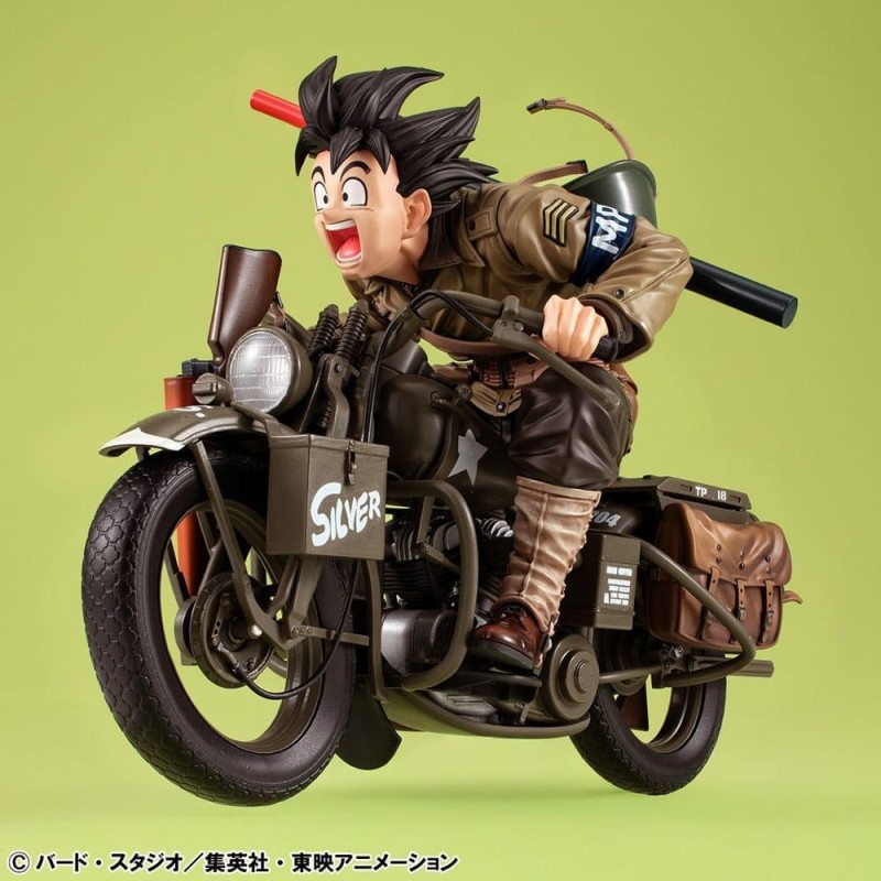 DRAGON BALL Z - Son Goku & Moto - Statuette Desktop Real McCoy 18cm 