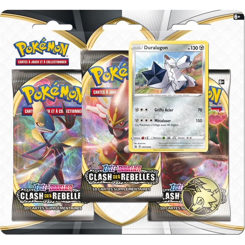 Pokémon EV02 : Pack 3 boosters Clash des Rebelles