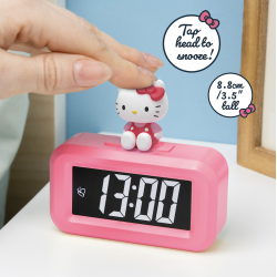 HELLO KITTY - Reveil avec Mini Figurine 