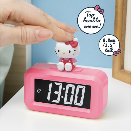 HELLO KITTY - Reveil avec Mini Figurine 
