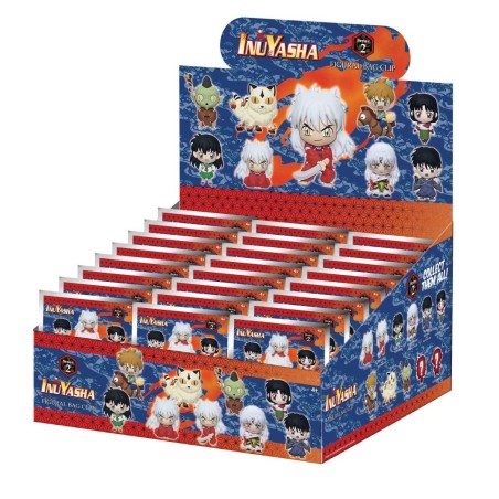 INUYASHA (25TH ANNIV.) - Series 2 - 3D Foam Bag Clip (Display 24 Pcs) 