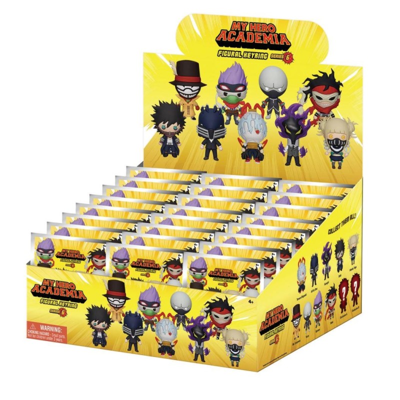 MY HERO ACADEMIA - Series 6 - 3D Foam Bag Clip (Display 24 Pcs) 