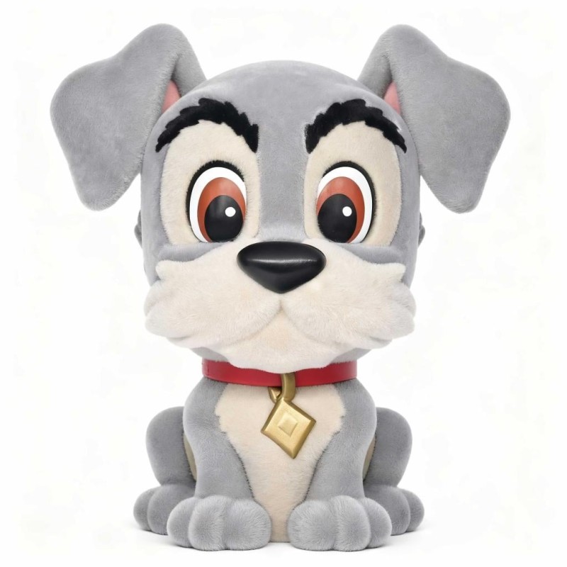 DISNEY DOGS - Tramp - Tirelire Flocked 