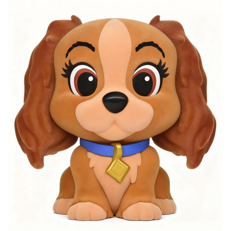DISNEY DOGS - Lady - Tirelire Flocked 