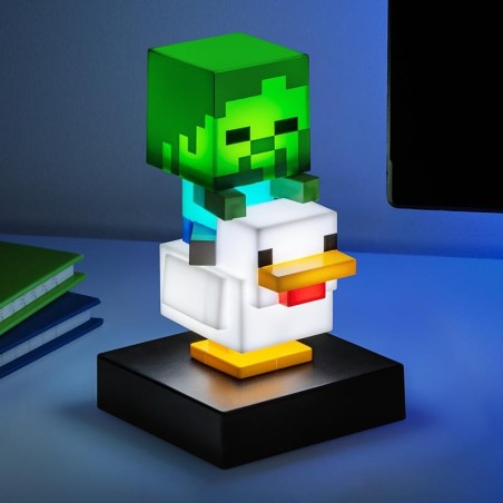 MINECRAFT - Poule Chevauchée - Lampe Icon 11cm 