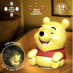 WINNIE L'OURSON - Lampe Décorative 'SquishyGlo' Rechargeable 